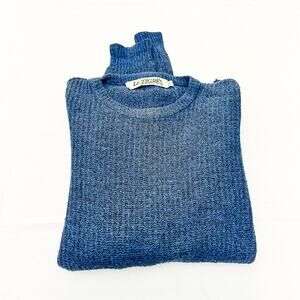 Le Tigre Navy Blue Heather Long Sleeve Tall Man Size Large